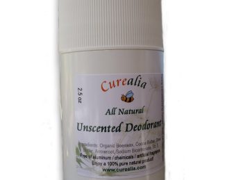 natural unscented deodorant curealia